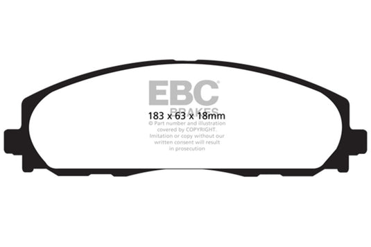 Ebc DP41888R EBC Yellowstuff Brake Pad Sets