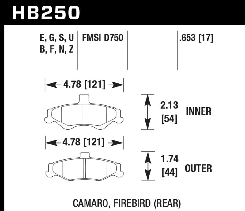 Load image into Gallery viewer, Hawk Performance HB250F.653 HAWK HPS Brake Pad Sets
