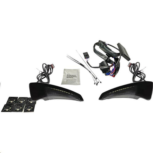 Custom Dynamics CD-TPBR-14-SB Tour-Pak Backrest LED - Black With Smoke Lens