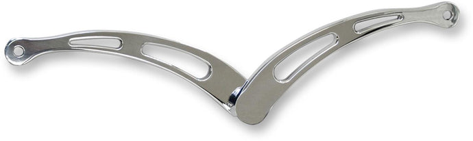 Accutronix FLHT-SC Heel/Toe Extended Shifter Lever - Slotted - Chrome