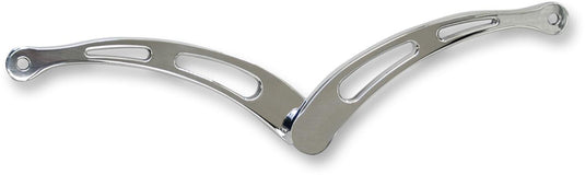 Accutronix FLHT-SC Heel/Toe Extended Shifter Lever - Slotted - Chrome