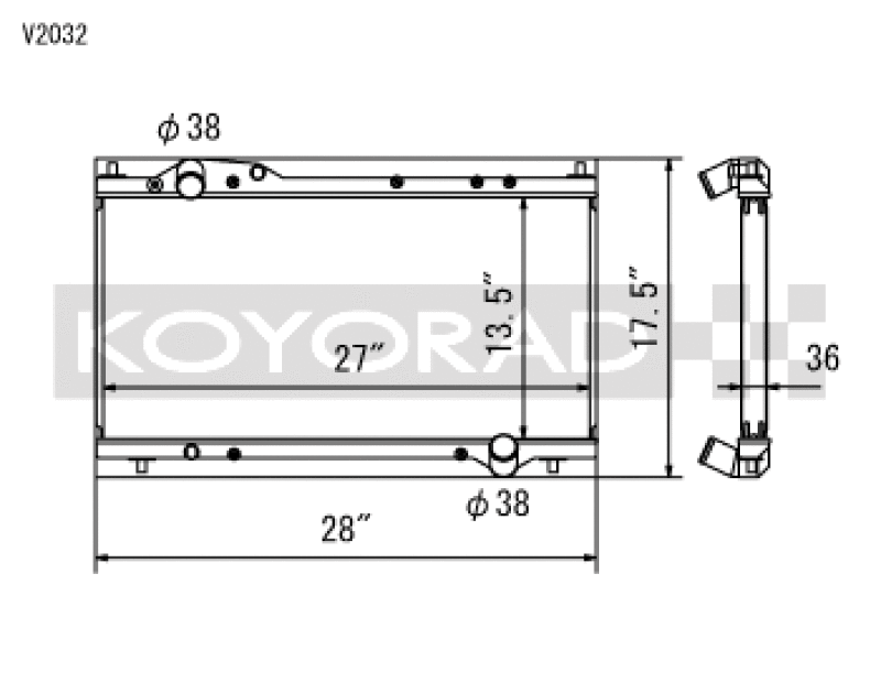 Load image into Gallery viewer, Koyo V2032 KOY Racing Radiators

