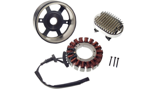 Drag Specialties 2112-1519 Charging Kit - with Chrome Regulator - 40Amp