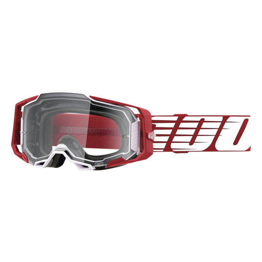 Oversized Deep Red / Clear Lens