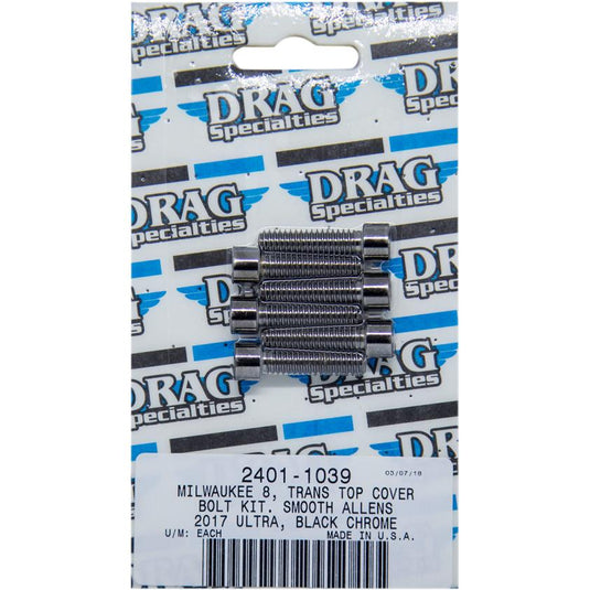 Drag Specialties 2401-1039 Transmission Top Cover Bolt Kit - Smooth