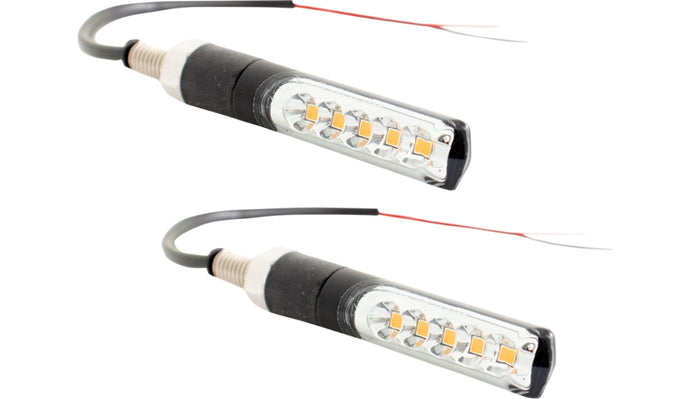 Koso North America HE037011 Electro Led Indicator Lights - Smoke Lens