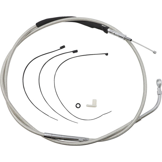 Magnum 523610HE Alternative Full Length High Efficiency Clutch Cable - Polished Stainless - 75-3/4in.