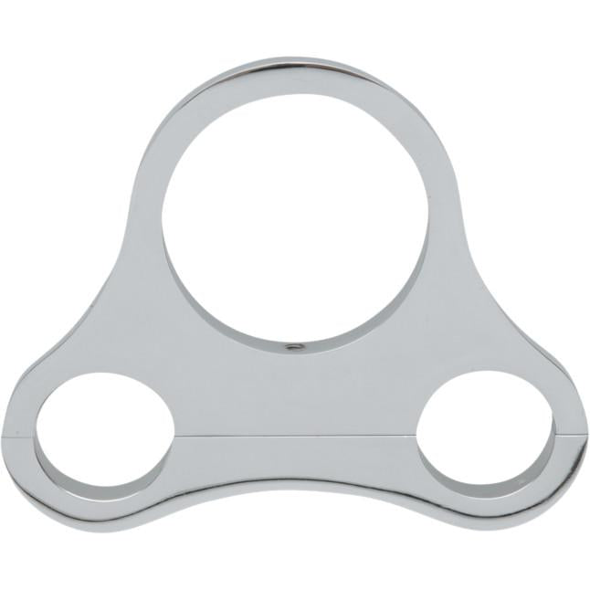 Drag Specialties DS-373866 Tee-Bar Single Gauge Mount for 1 1/4in. T-Bars - 2.375/2.4in. Mini Gauges