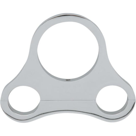 Drag Specialties DS-373866 Tee-Bar Single Gauge Mount for 1 1/4in. T-Bars - 2.375/2.4in. Mini Gauges