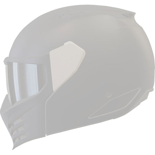 Icon Side Plate Kit for Elsinore Helmet - Rubatone White