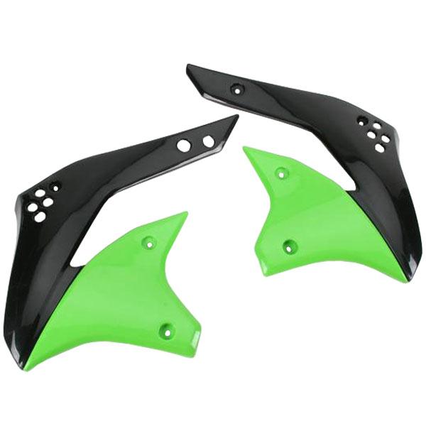 Polisport 8412900004 Radiator Shroud - Black/Green