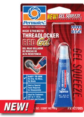 Permatex 27005 Gel Twist Threadlockers - 5 gr - Red