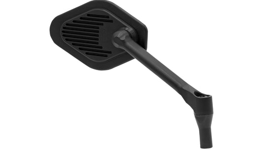 Drag Specialties 0640-1863 Short Stem Adjustable Mirror - Black - Right