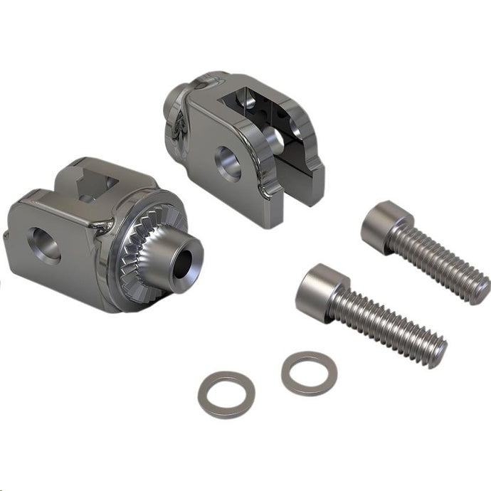 Ciro 60017 Footrest Adapters - Polished Stainless Steel