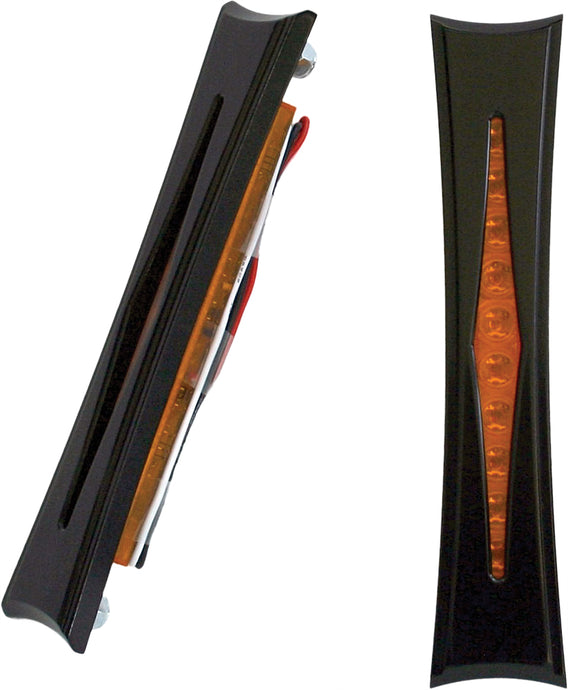 Accutronix BL01-IB Diamond LED Bag Lights - Black Anodized - Red LEDs