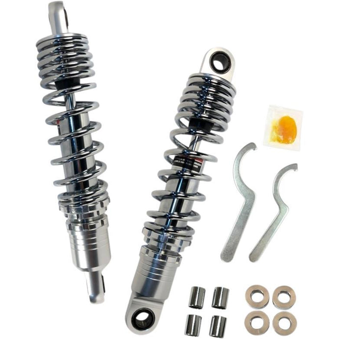 Drag Specialties 1310-1827 Ride-Height Adjustable Shocks - 11in. - Chrome