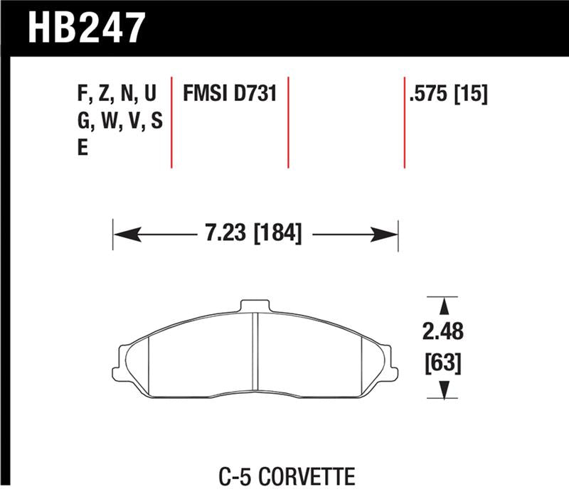 Load image into Gallery viewer, Hawk Performance HB247G.575 HAWK DTC-60 Brake Pad Sets
