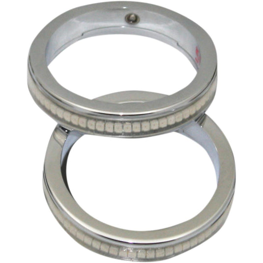 Custom Dynamics WA56-CC LED Wrap-Around Turn Signals - 56mm - Chrome/Clear Lens