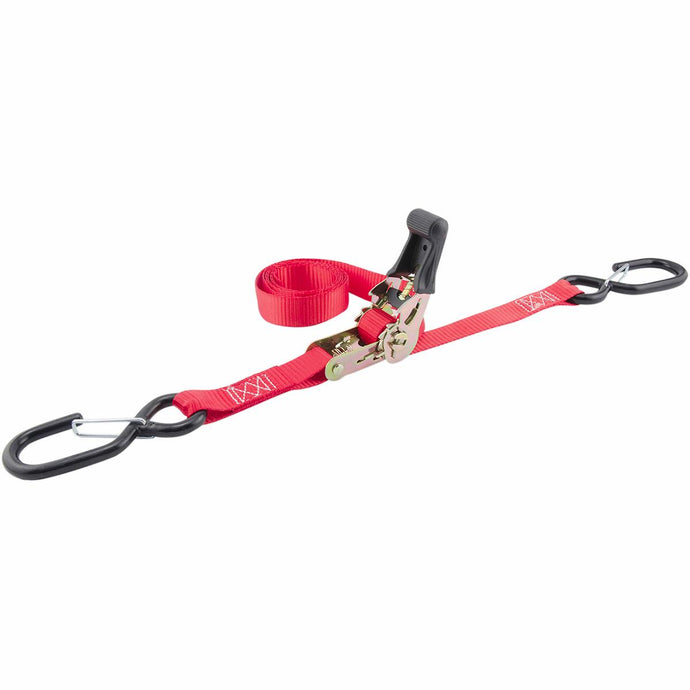 Erickson 05710 1in. x 6ft. Soft-Grip Ratchet Straps - Red