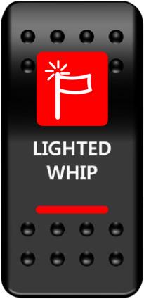 Moose Utility WHP-PWR-R Rocker Switch - On/Off Red Whip