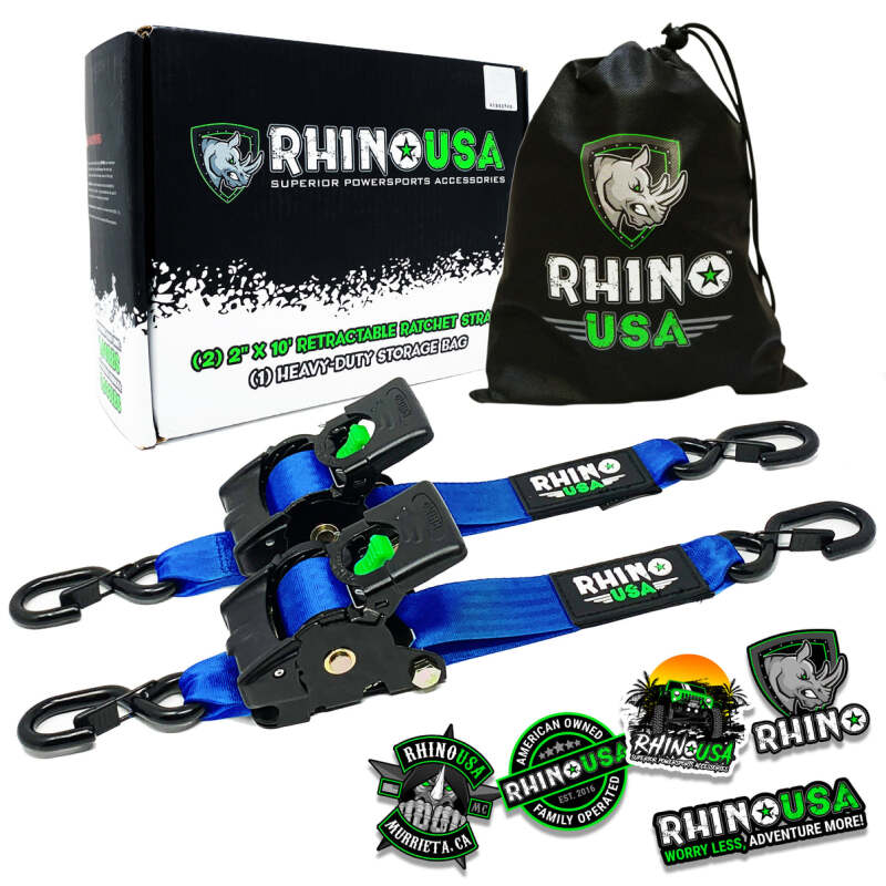 Load image into Gallery viewer, Rhino Usa TD-RSRE2X10-BLU RSA Straps
