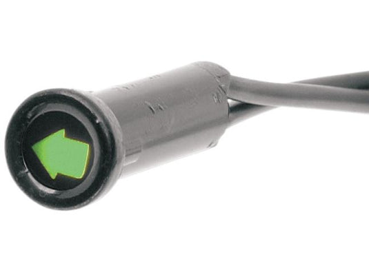 Drag Specialties 2212-0106 Snap-In Indicator Light - Turn Indicator - Black Bezel