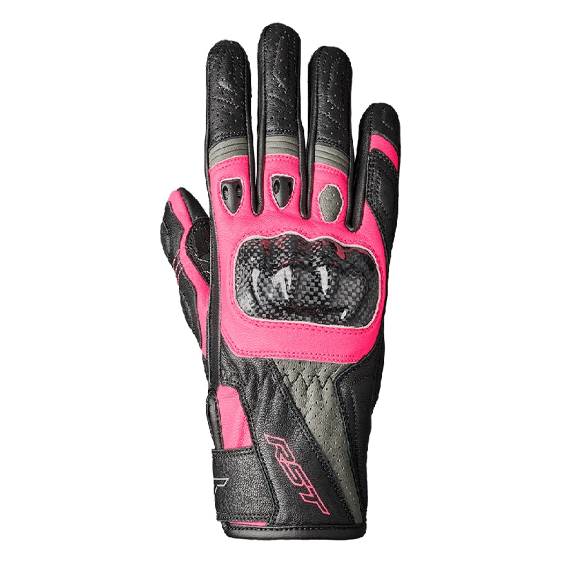 Load image into Gallery viewer, Rst Stunt III CE Womens Gloves (X-Large, Black/Pink/Gray)

