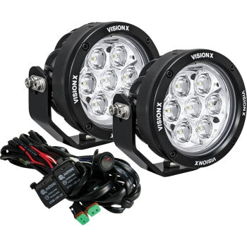 Vision X 9907437 Light Cannons - 4.7in. - Clear Lens