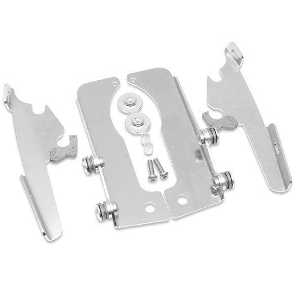 Memphis Shades MEM8965 Trigger-Lock Mount Kit for Fats/Slim Windshields - Polished