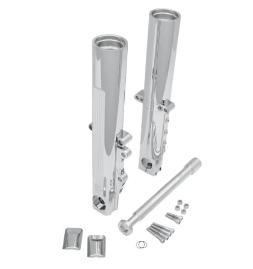Performance Machine 0208-2097-CH Fork Leg Kit for Stock or Performance Machine Calipers - Single Disc - Chrome