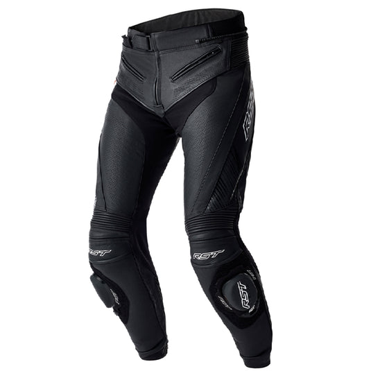 Rst S1 D30 Womens Leather Pants (18, Black/White)