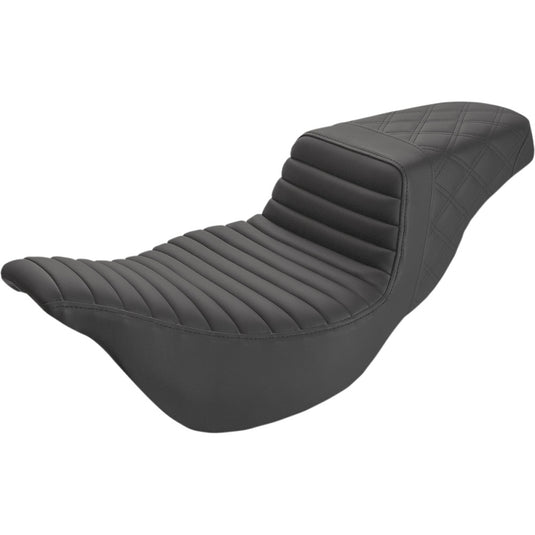 Saddlemen 808-07B-176E Front TR/Rear LS Extended Reach Step-Up Seats - Black