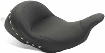 Mustang 76079 LowDown Solo Seat with Chrome Studs
