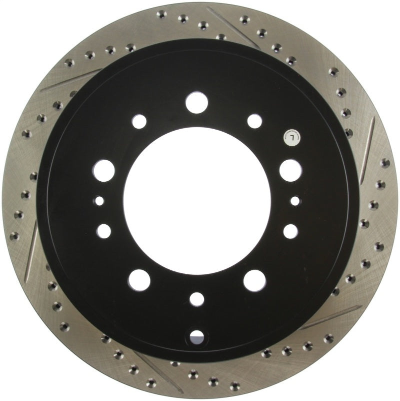 Load image into Gallery viewer, Stoptech 127.44157L ST Slot &amp; Drill Brake Rotors
