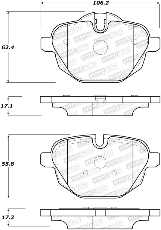 Stoptech 308.14730 ST Street Brake Pads