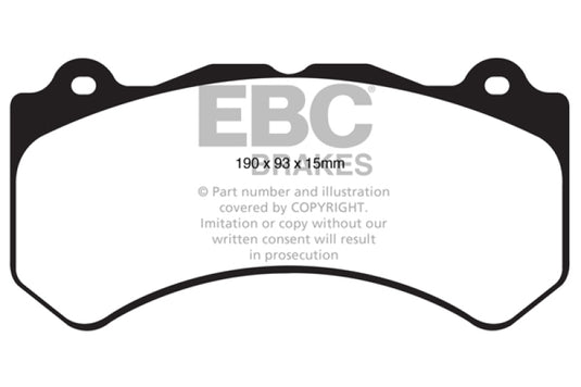 Ebc DP41853R EBC Yellowstuff Brake Pad Sets