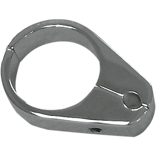 Drag Specialties 0658-0034 Throttle or Idle Cable Clamp for 1.25in. Diameter Handlebar/Frame - Chrome