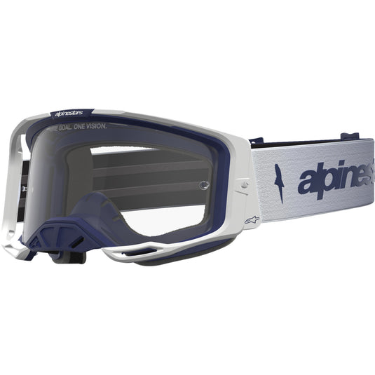 Alpinestars Vision 8 Amber Goggles (One Size Fits All, Blue/White)