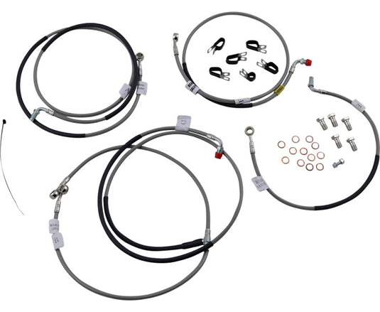 Galfer Brakes FK003D811-6 Stainless Steel Front Hydraulic Brake Line Kit
