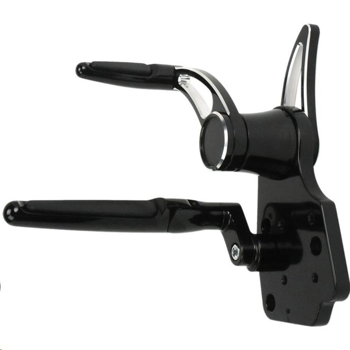 Hawg Halters Inc FCK-F14AS-FR Adjustable Forward Control Kit - Black Anodized