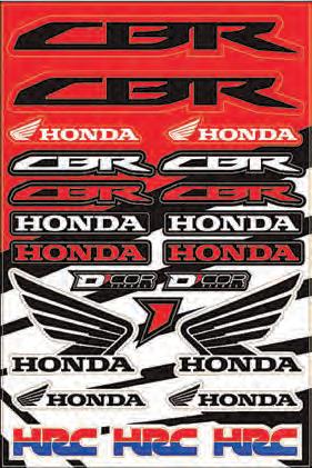 Dcor 40-10-102 Street Decal Sheet - Honda