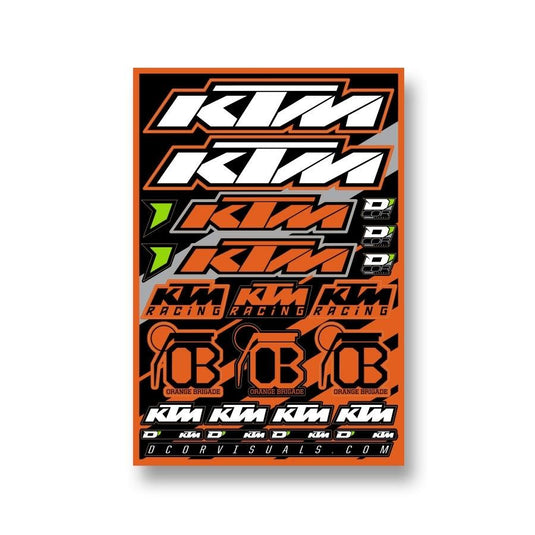 Dcor 40-30-100 Decal Sheet - KTM
