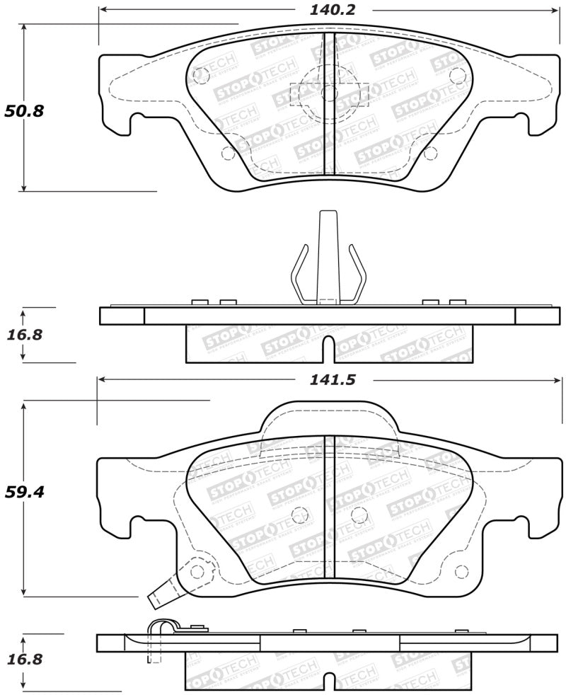 Load image into Gallery viewer, Stoptech 309.14980 ST Sport Brake Pads
