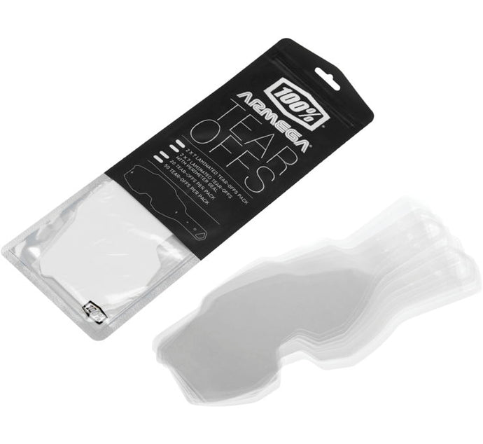 100% Standard Tear-Offs for Armega Googles - 50pk.
