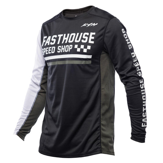 Fasthouse Grindhouse Hudson Jersey (XX-Large, Black/White)