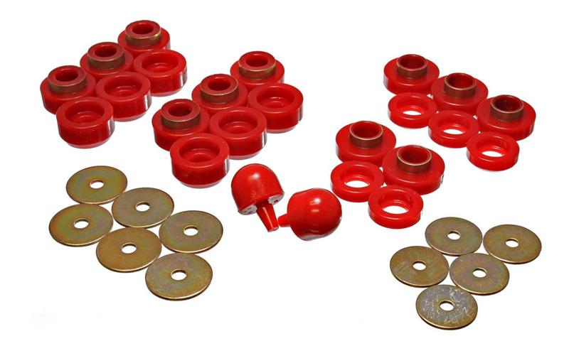 Load image into Gallery viewer, Energy Suspension 2.4107R ES Body Mounts - Red

