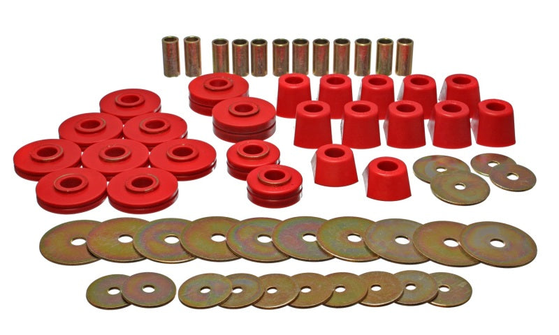 Load image into Gallery viewer, Energy Suspension 3.4110R ES Body Mounts - Red

