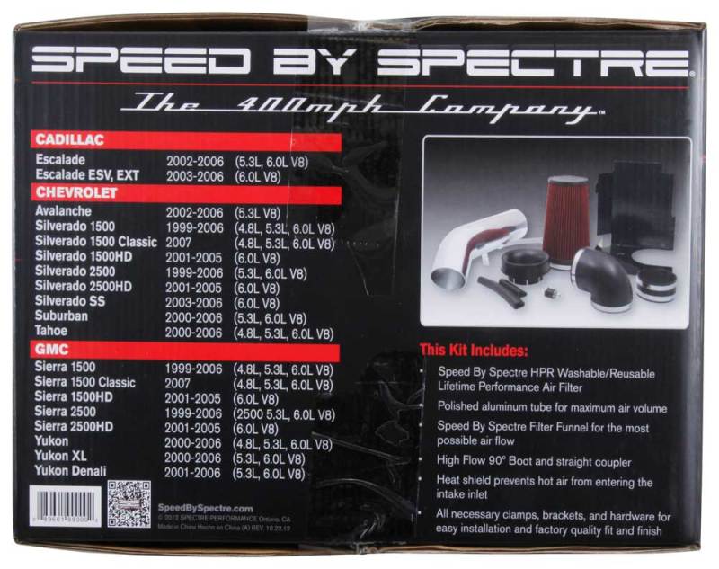 Spectre 9900 SPE Cold Air Intake Kits