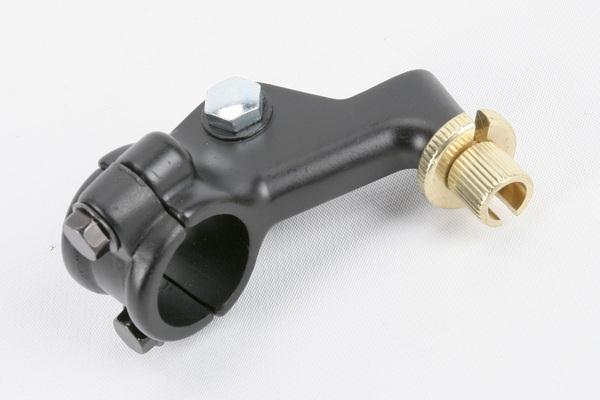 Parts Unlimited 45-4032 Two-Piece Left Lever Holder without Mirror Holes - Black