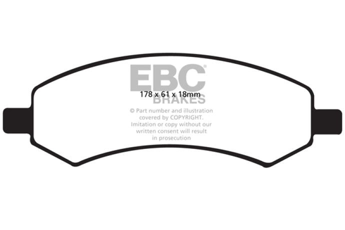 Ebc DP41738R EBC Yellowstuff Brake Pad Sets